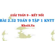 Bài 2.32 SGK Toán 9 tập 1 Kết nối tri thức